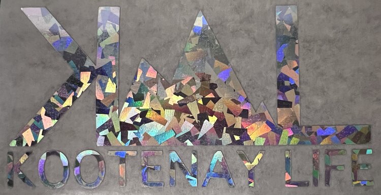 Kootenay Life Kootenay Life OG Logo Sticker | Sparkle Silver