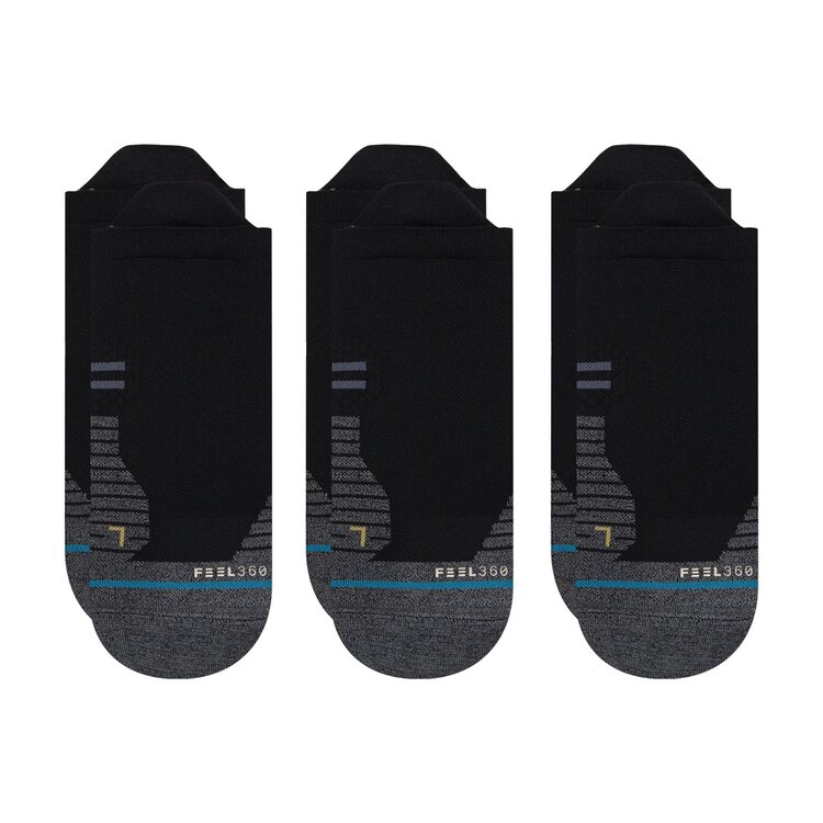Stance Stance Run Tab Sock 3 Pack | Black