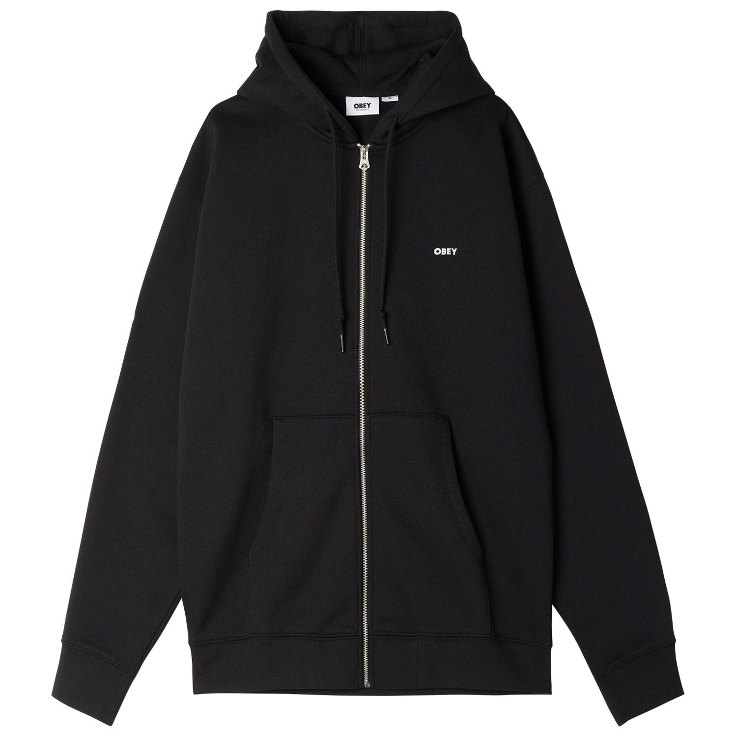 Obey Established Works Bold Zip Hood Black