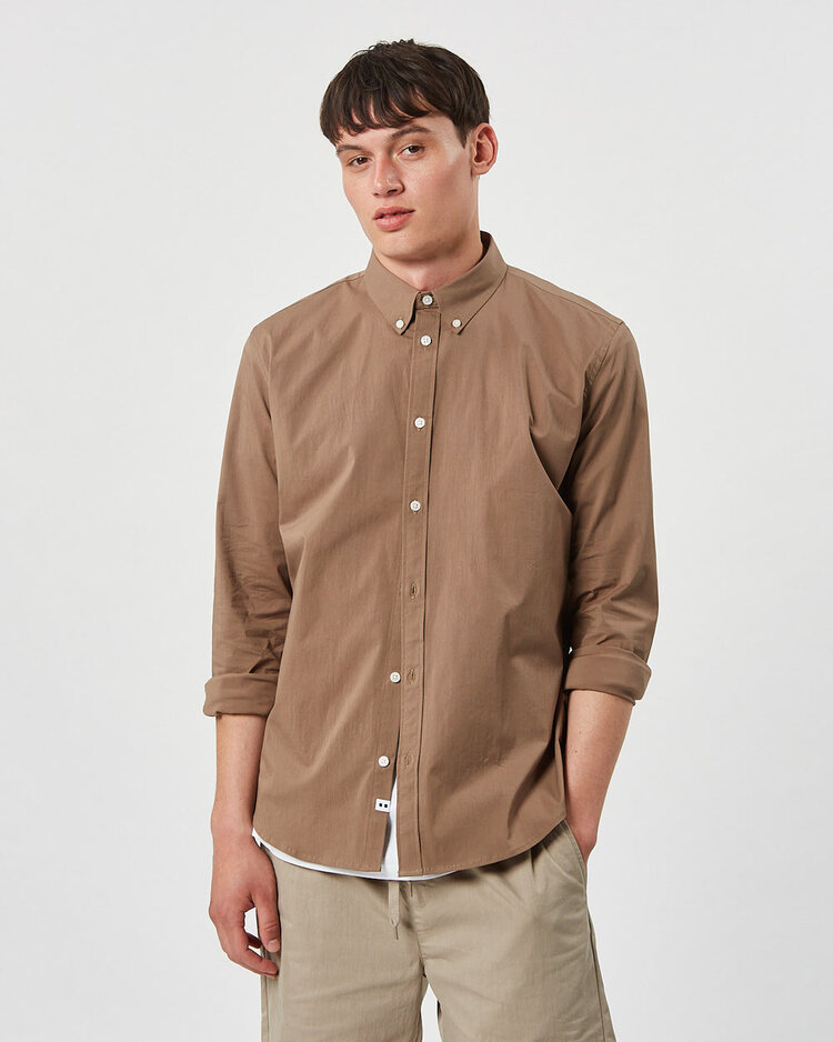 Minimum Minimum Neil 9565 Long Sleeved Shirt | Greige