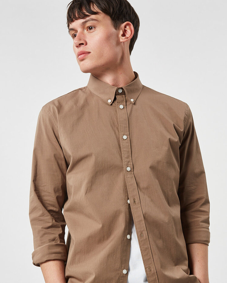 Minimum Minimum Neil 9565 Long Sleeved Shirt | Greige