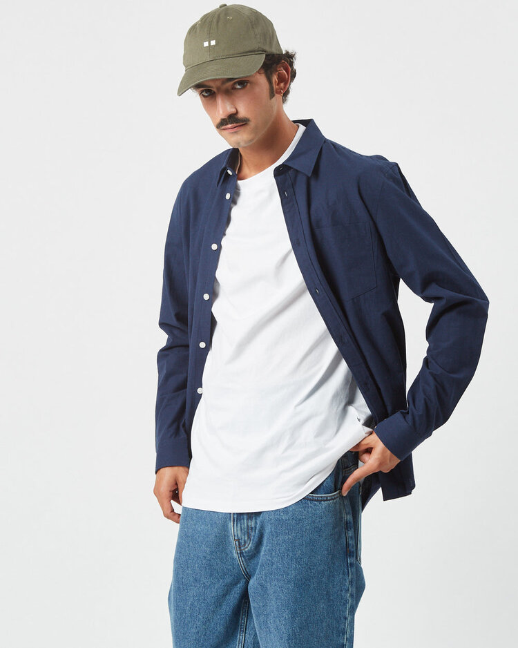 Minimum Minimum Jack 9802 Long Sleeved Shirt | Navy Blazer