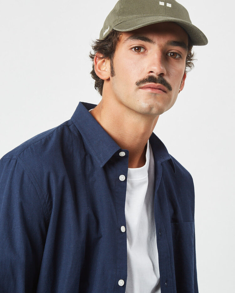 Minimum Minimum Jack 9802 Long Sleeved Shirt | Navy Blazer