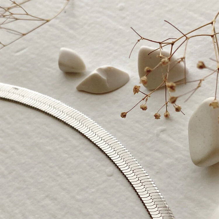 Pika & Bear Pika & Bear Nirah Snake Chain Necklace | Silver