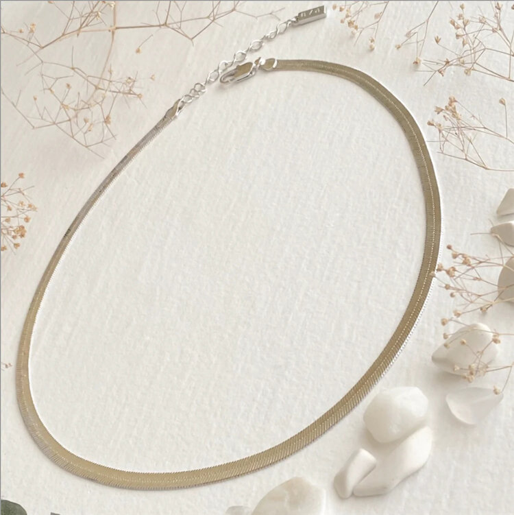 Pika & Bear Nirah Snake Chain Necklace | Silver