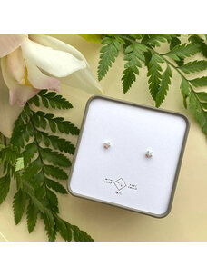 Pika & Bear Pika & Bear Tiny Dancer Fire Opal Stud Earrings | Silver