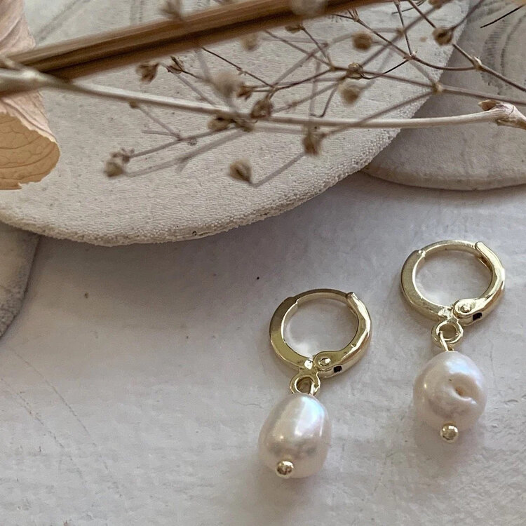 Pika & Bear Pika & Bear Ruth Freshwater Pearl Earring | Gold