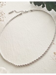Pika & Bear Pika & Bear Ocnus Rope Chain Necklace | Silver