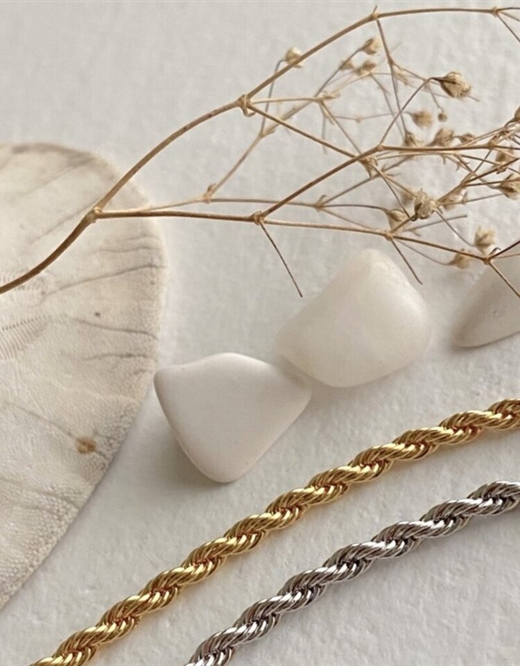 Pika & Bear Pika & Bear Ocnus Rope Chain Necklace | Gold