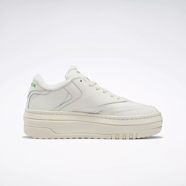 Reebok Women's Club C Extra | Chalk/Chalk/Glen Green