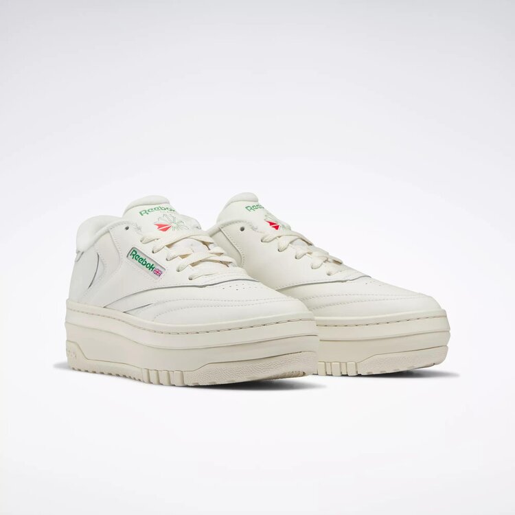 Reebok Women's Club C Extra | Chalk/Chalk/Glen Green