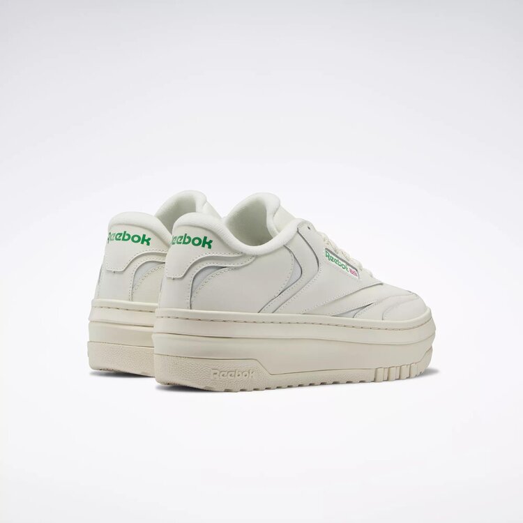 Reebok Women's Club C Extra | Chalk/Chalk/Glen Green