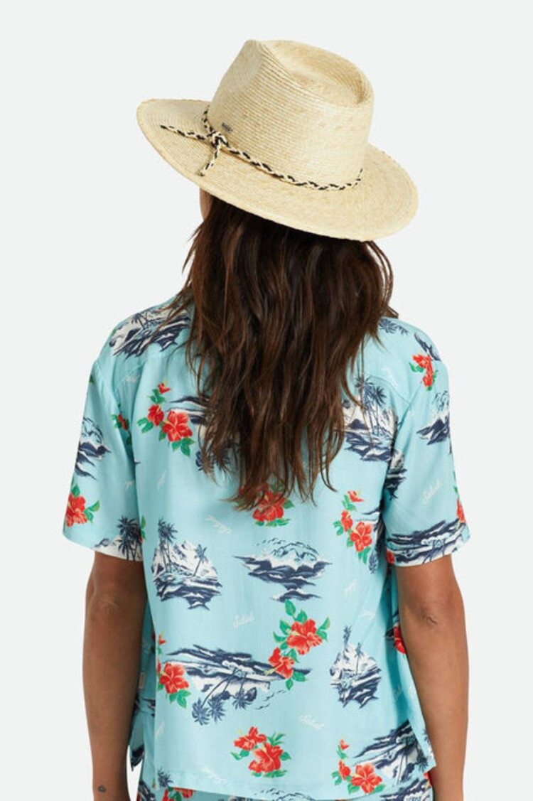 Brixton Messer Western Straw Fedora | Natural