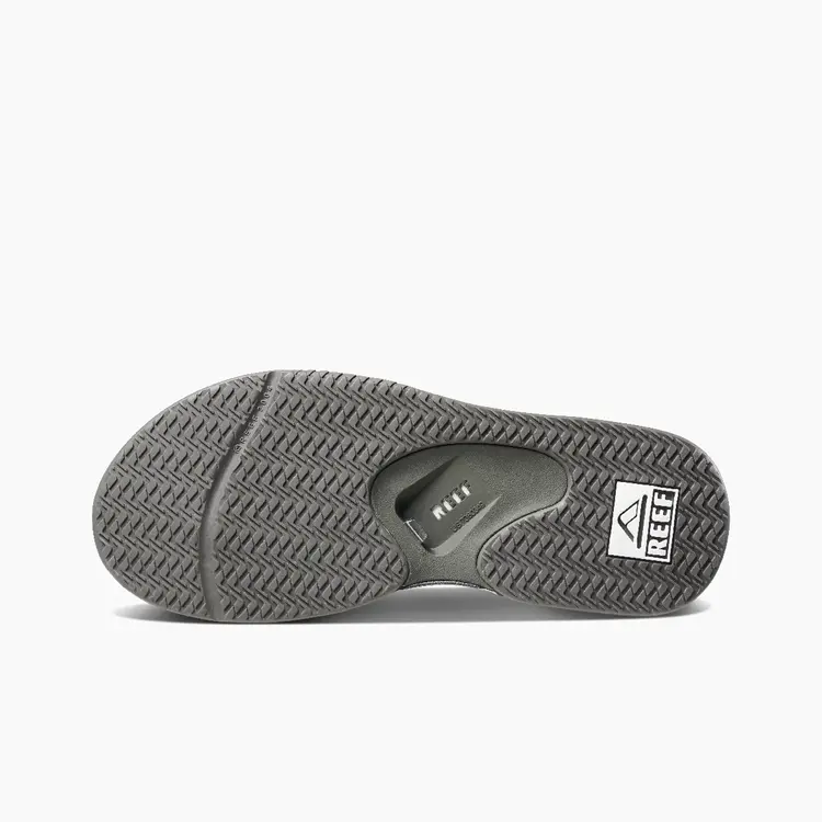 Reef Fanning Flip Flops with Bottle Opener | Grey/White