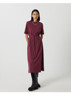 Minimum Minimum Lyina Midi Dress 9760 | Burgundy