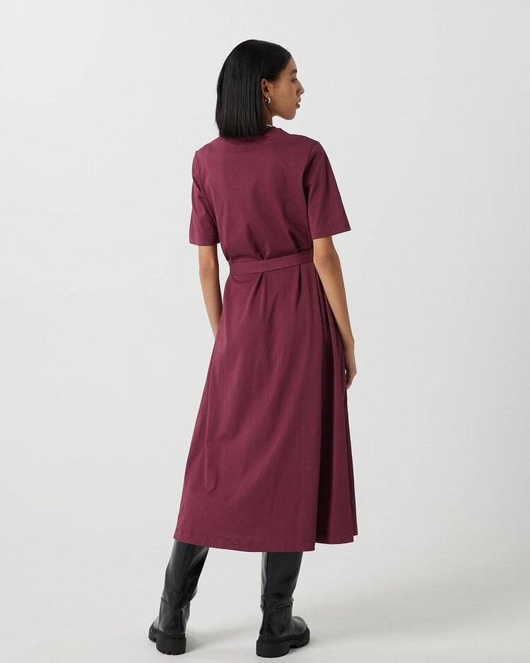Minimum Minimum Lyina Midi Dress 9760 | Burgundy