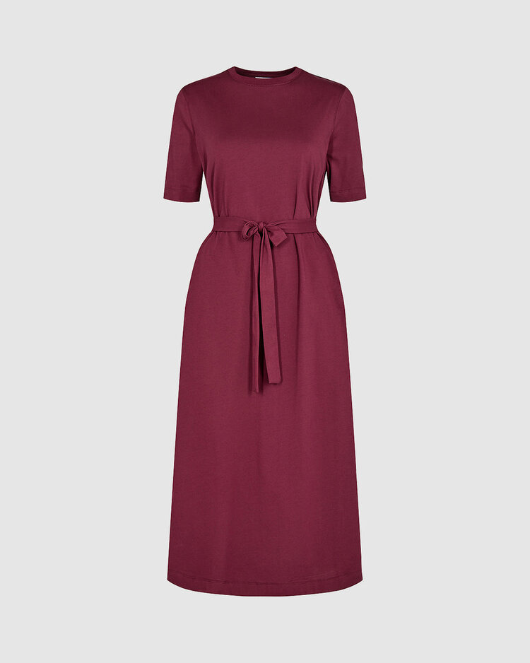Minimum Minimum Lyina Midi Dress 9760 | Burgundy