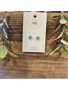 Maiden Perras Maiden Perras Aquamarine Stud | Silver