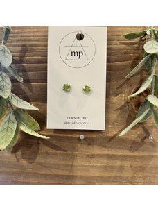 Maiden Perras Maiden Perras Peridot Stud | Silver