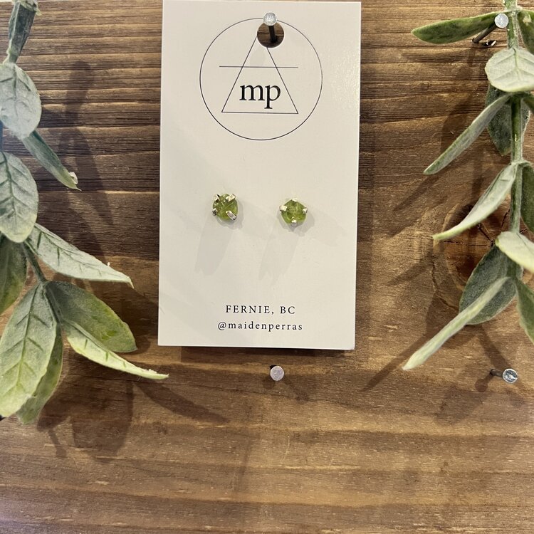 Maiden Perras Maiden Perras Peridot Stud | Silver