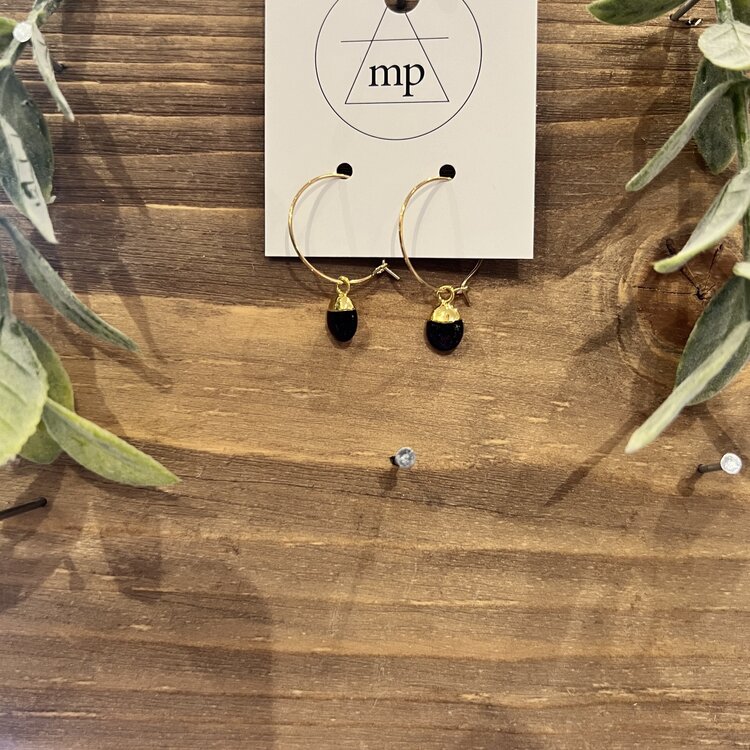 Maiden Perras Maiden Perras Amethyst Hoop | Gold