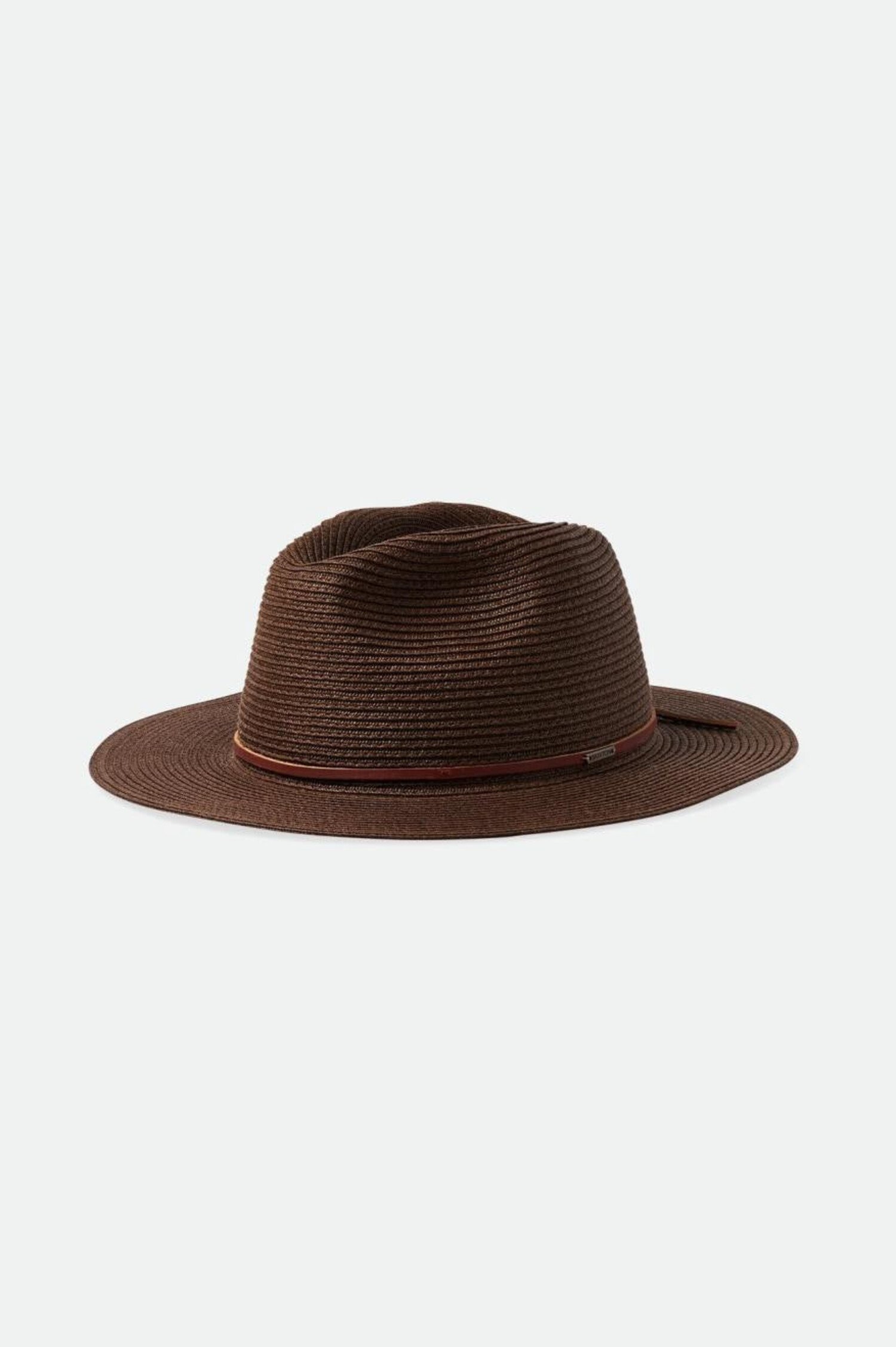 BRIXTON WESLEY STRAW PACKABLE HAT DARK EARTH - The Choice Shop