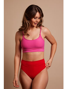 June Swimwear June Swimwear Doris Bra Top | Hot Pink