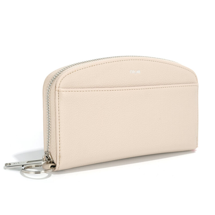 Co-Lab Isla Curved Zip Wallet | Stone