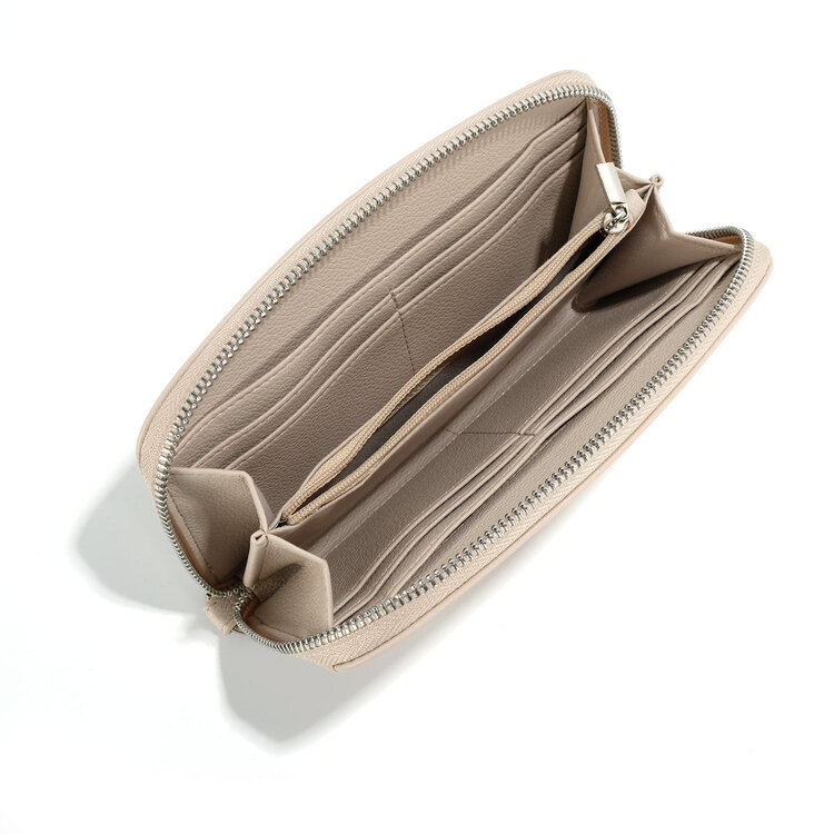 Co-Lab Co-Lab Isla Curved Zip Wallet | Stone