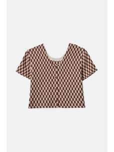 Brixton Brixton Mykonos Small Check Short Sleeve Woven | Sepia