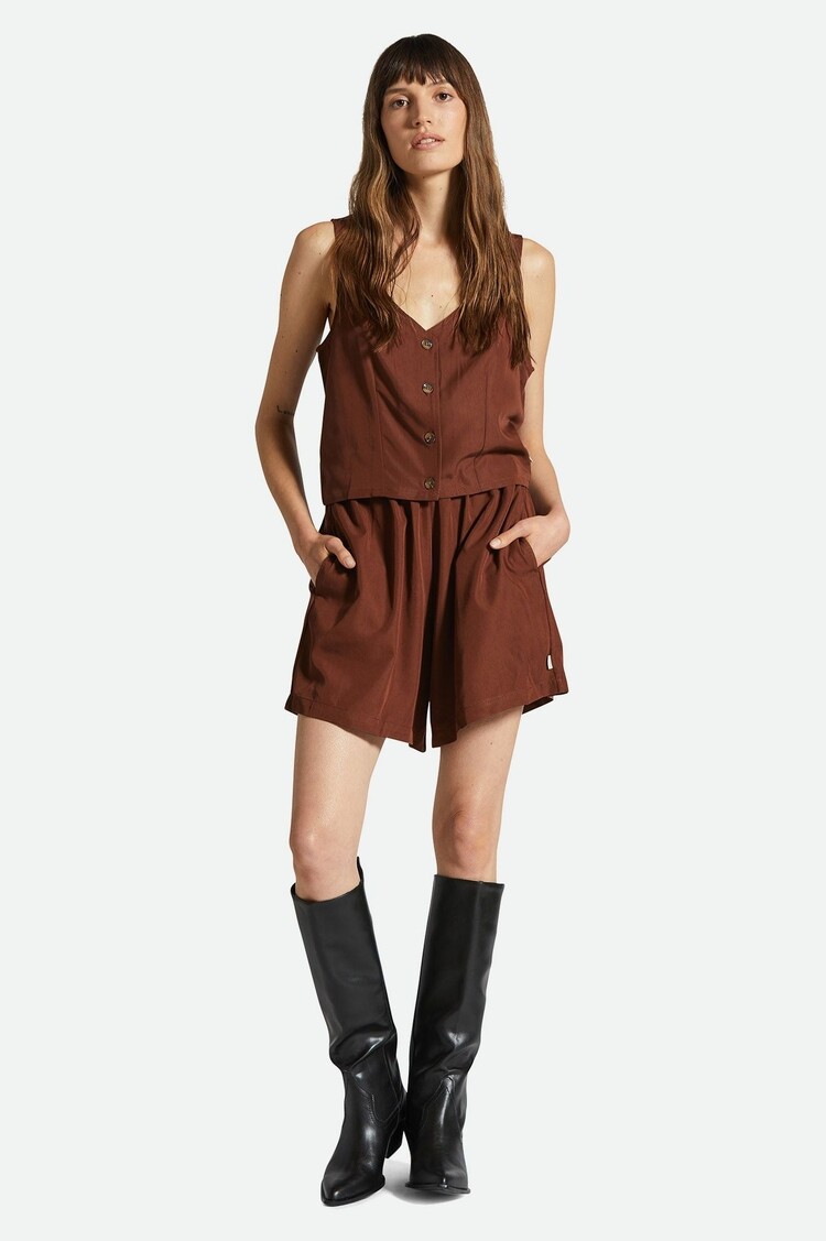 Brixton Polanco Short | Sepia