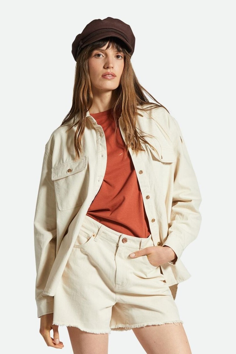 Brixton Brixton Bowery Boyfriend Overshirt | Natural