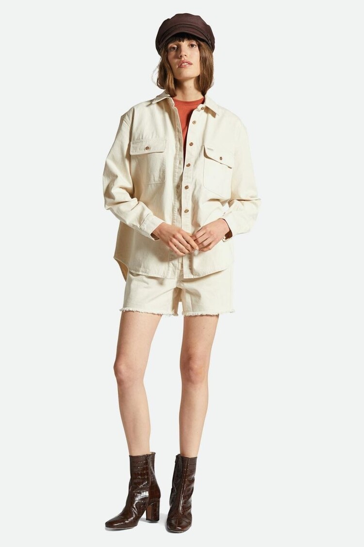 Brixton Brixton Bowery Boyfriend Overshirt | Natural