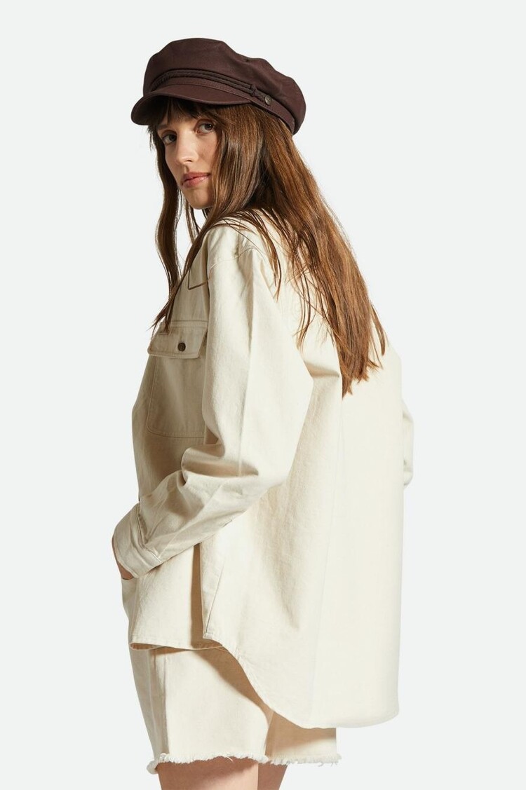 Brixton Brixton Bowery Boyfriend Overshirt | Natural