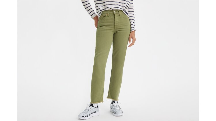 Levi's Wedgie Straight Jeans | Steeped Lichen Green