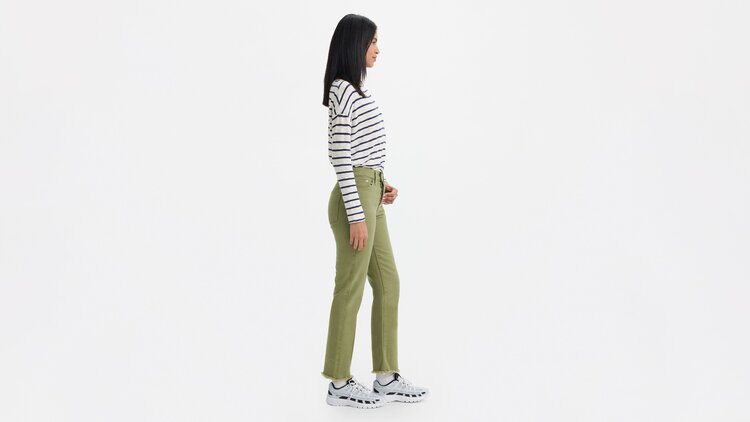 Levi's Wedgie Straight Jeans | Steeped Lichen Green