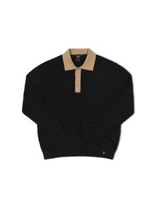 Former Former Expansion Knit Polo | Black Bronze