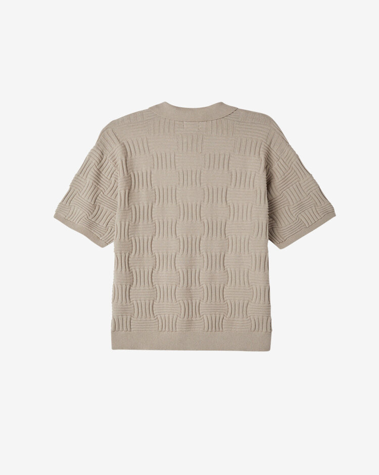 Obey Alfred Polo Sweater | Silver Grey