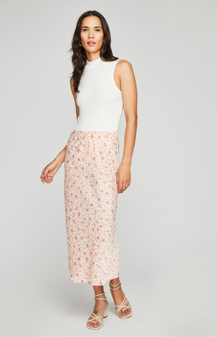 Gentle Fawn Florentine Skirt | White Ditsy