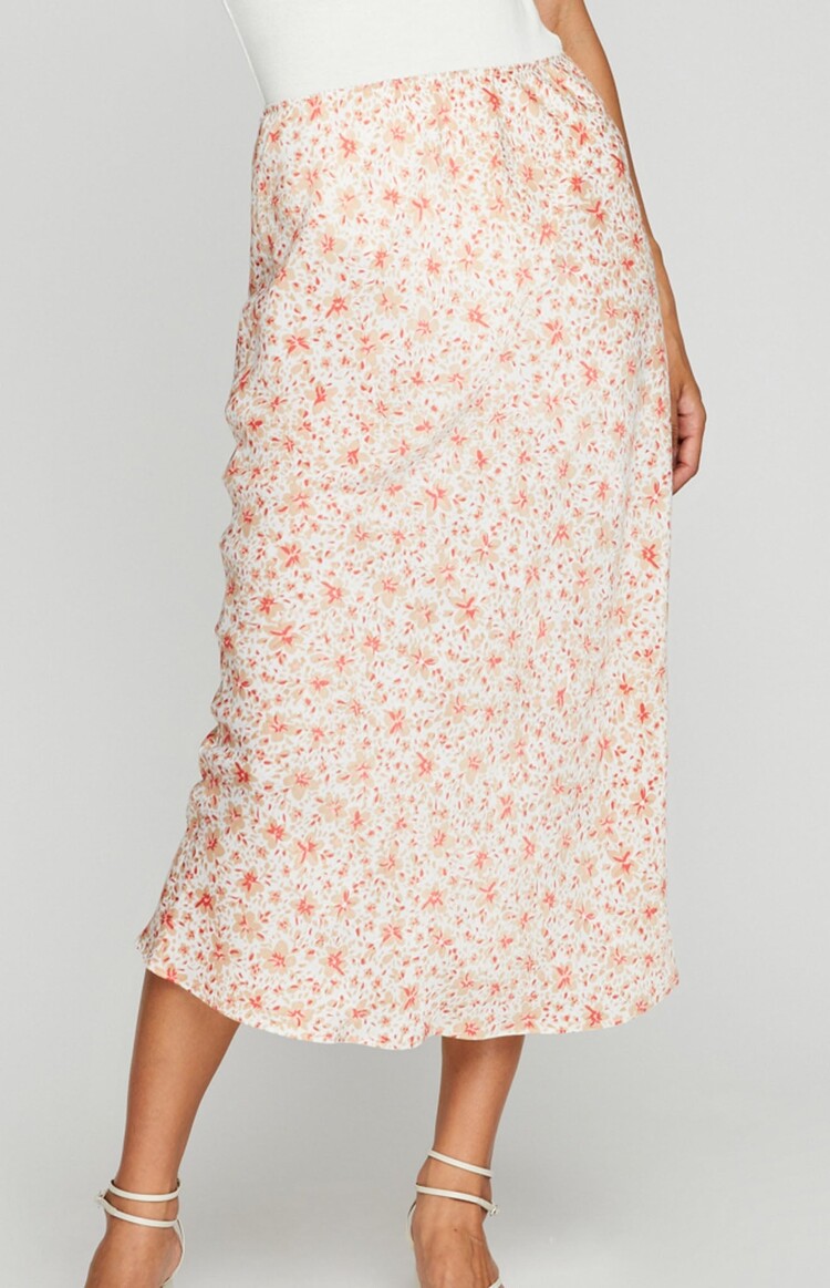 Gentle Fawn Florentine Skirt | White Ditsy