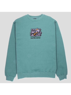Pass~Port MasterSound Embroidered Sweater | Washed Out Teal