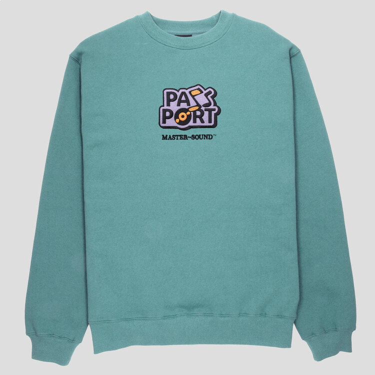 Pass~Port MasterSound Embroidered Sweater | Washed Out Teal