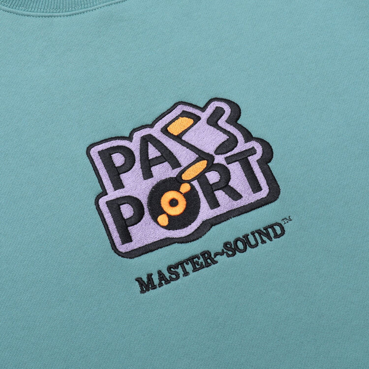 Pass~Port MasterSound Embroidered Sweater | Washed Out Teal