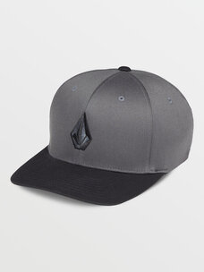 Volcom Full Stone Flexfit Hat | Asphalt Black