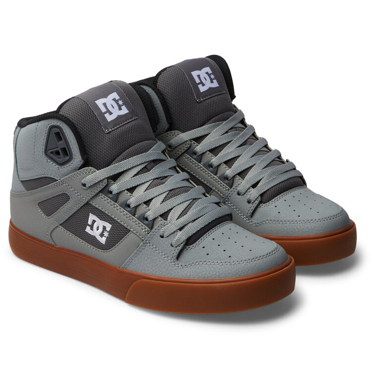 DC DC Pure High-Top Wc | Grey/White/Grey