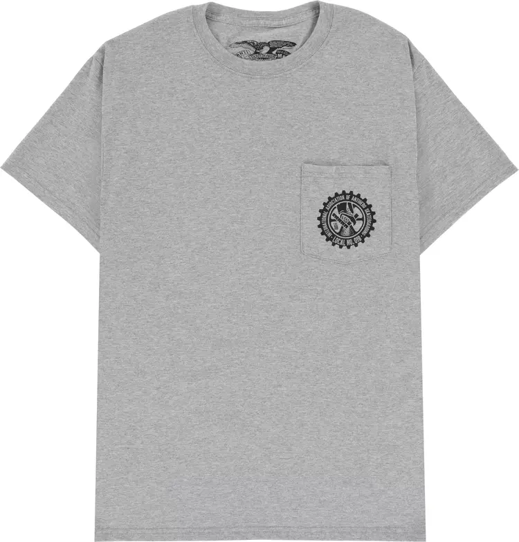 Antihero Antihero Union18 Eagle S/S Pocket Tee | Athletic Heather
