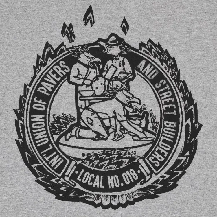 Antihero Antihero Union18 Eagle S/S Pocket Tee | Athletic Heather