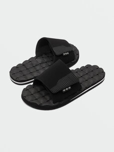Volcom Recliner Slide | Black White
