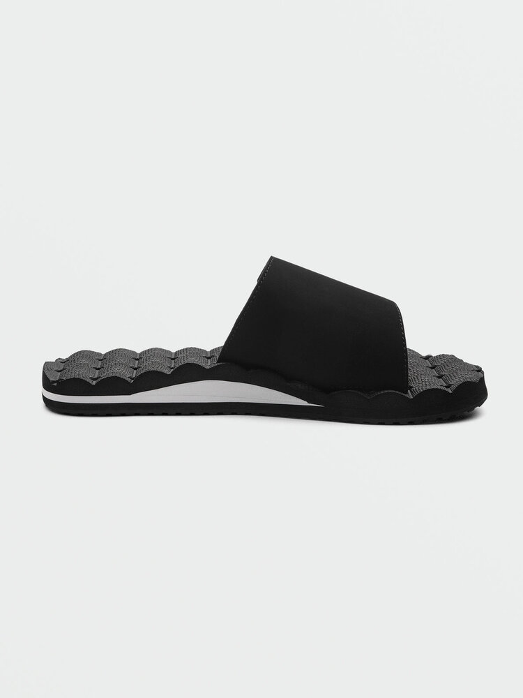 Volcom Recliner Slide | Black White