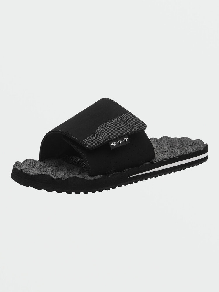 Volcom Recliner Slide | Black White